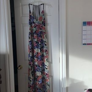 Floral sundress with open back!